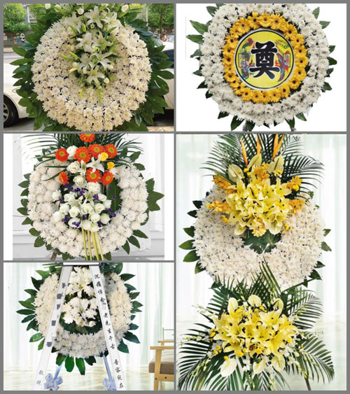 四川成都金堂县平桥乡五盛村花圈速递